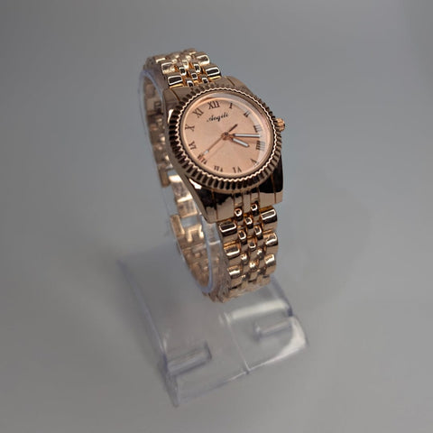 Copper Chain Aogili Watch with Copper Round Dial