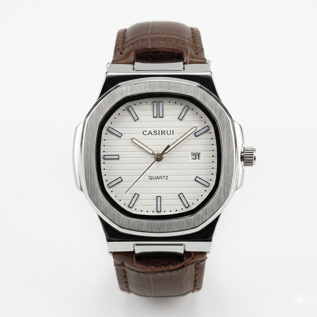 Casirui octagon leather watch for men – view 1