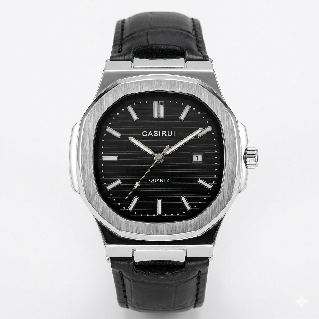 Casirui octagon leather watch for men – view 2