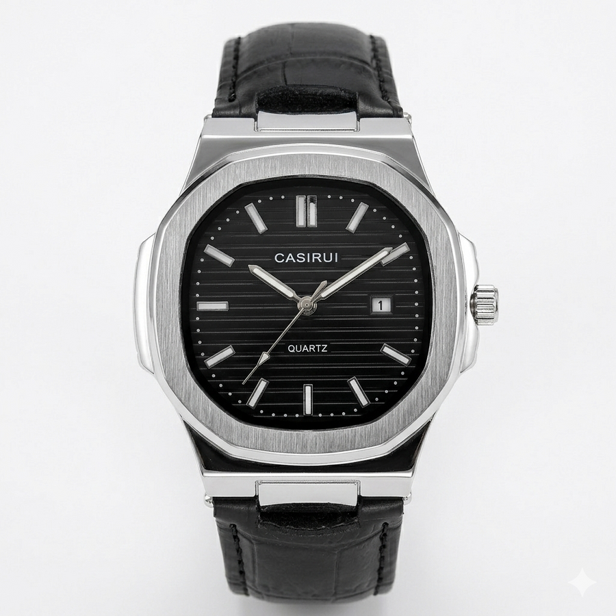 Casirui octagon leather watch for men – view 2