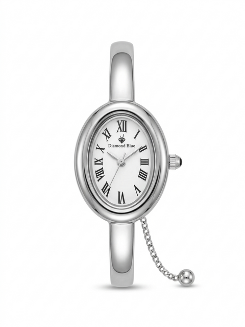 Two Tone Bangle Watch For Her