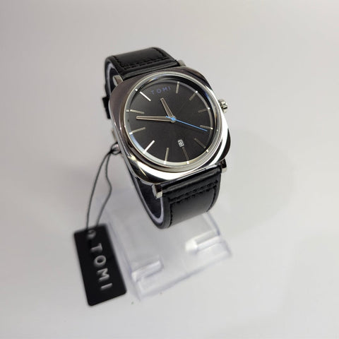 Tomi T-084 Watch Black Silver Business Class Watch