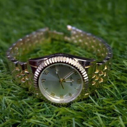 Aogili Golden Chain With White Round Dial