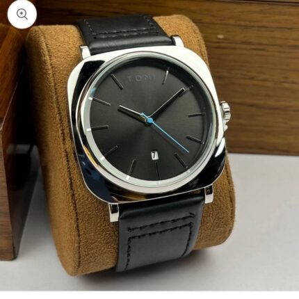 Watch Tomi Black Silver Business Class Watch