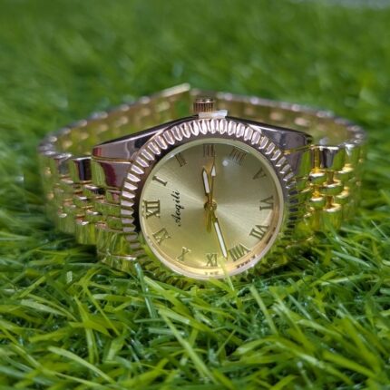 Aogili Golden Chain With Golden Round Dial
