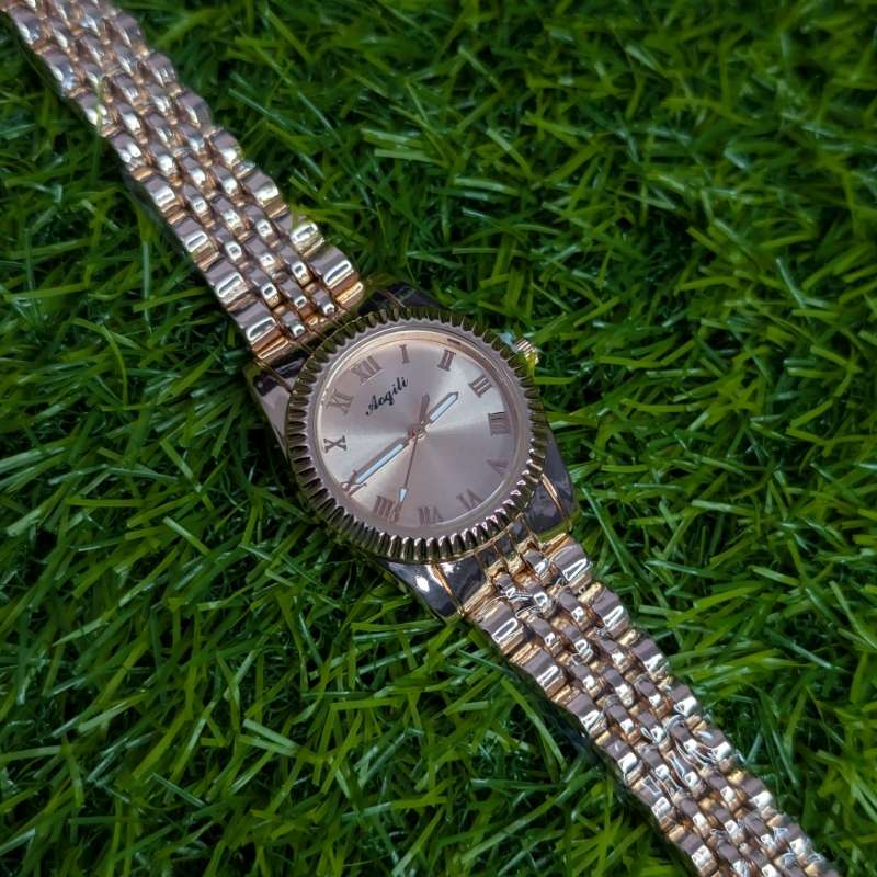 Copper Chain Aogili Watch with Copper Round Dial - Image 3