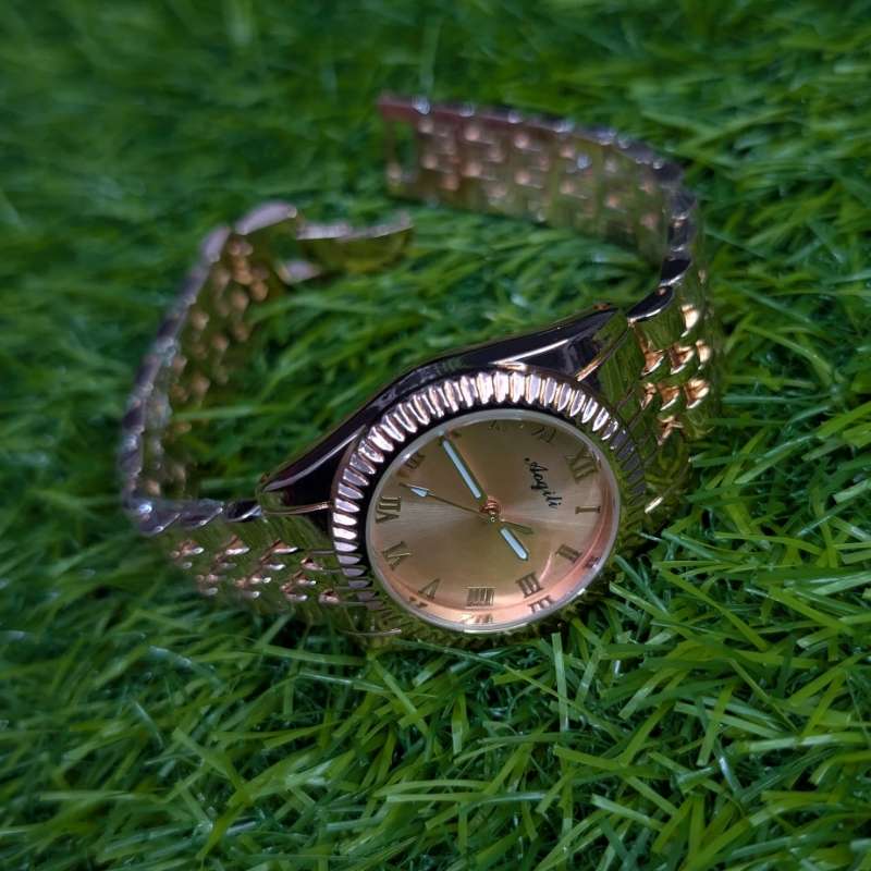 Copper Chain Aogili Watch with Copper Round Dial - Image 2