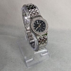 Aogili Silver Chain Watch with White Gold Octagonal Dial