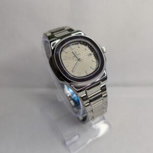 Diamond Blue Watch Silver with White Dial