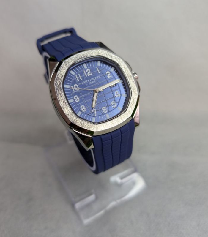 Strap Watch Patek Phillippe Black dial Watch